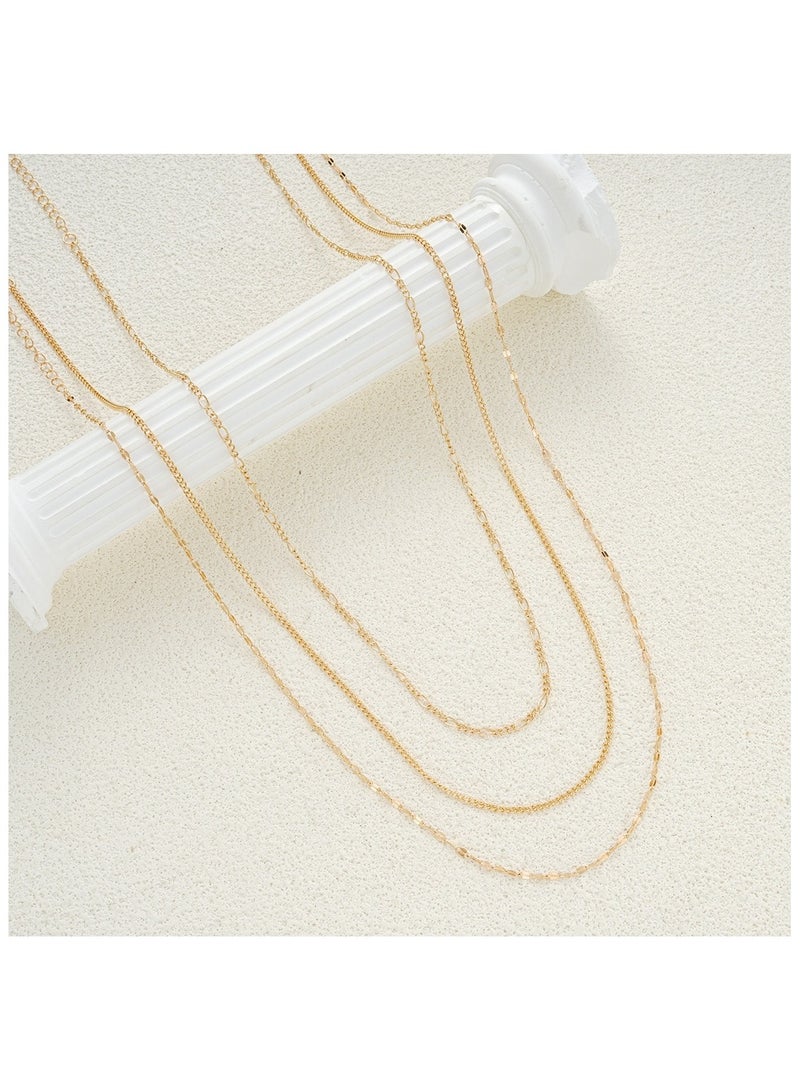 مجوهرات خصر عصرية متعددة الطبقات مزينة بسلسلة من الترتر