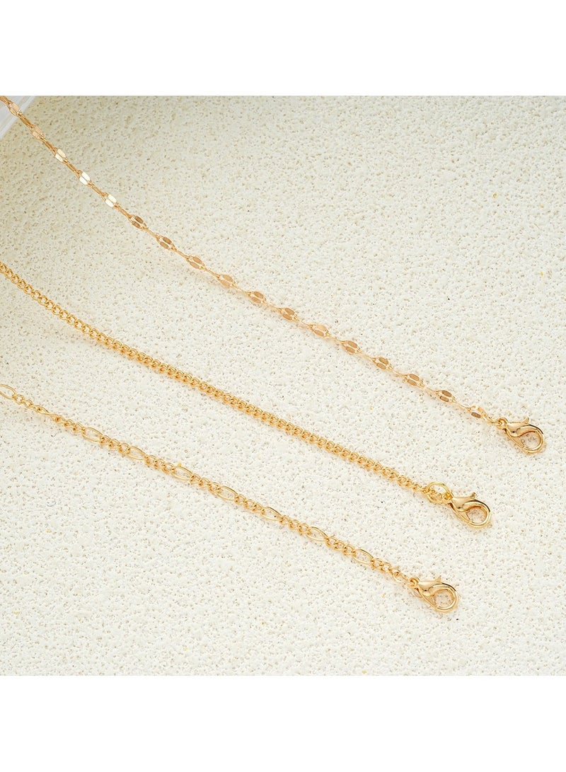 مجوهرات خصر عصرية متعددة الطبقات مزينة بسلسلة من الترتر