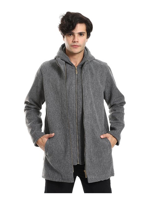 Multi Zippers Hooded Gokh Jacket