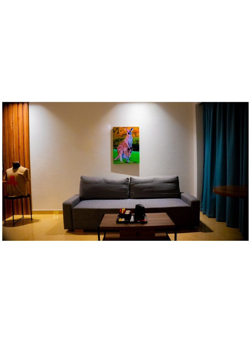 Mother Kangaroo Canvas Wall Frame - Image 4
