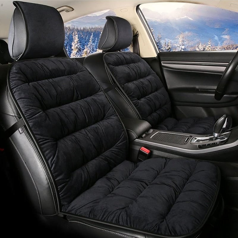 comfrt Cushioned Car Seat Cover - [2023 New] Anti-Slip Auto Seat Cover Pad - Soft Comfortable (Black) - Image 1