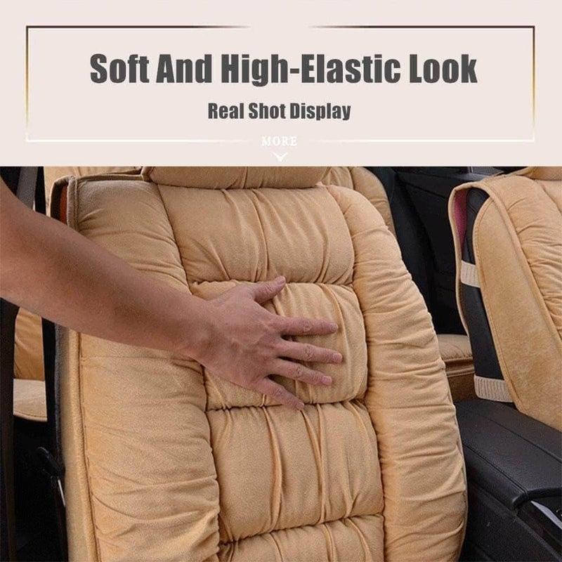 comfrt Cushioned Car Seat Cover - [2023 New] Anti-Slip Auto Seat Cover Pad - Soft Comfortable (Black) - Image 4