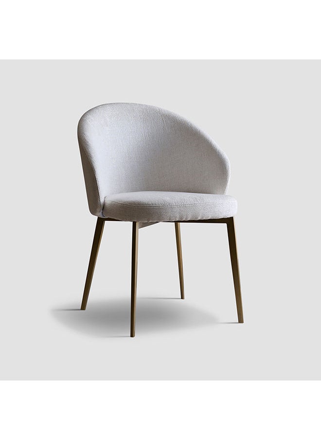AL HUZAIFA FURNITURE - Kelly, Dining Chair, Upholstered With Metal Legs - Image 1