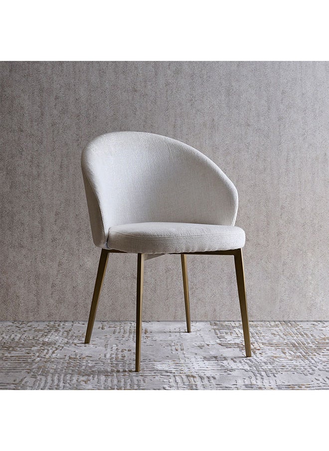 AL HUZAIFA FURNITURE - Kelly, Dining Chair, Upholstered With Metal Legs - Image 1