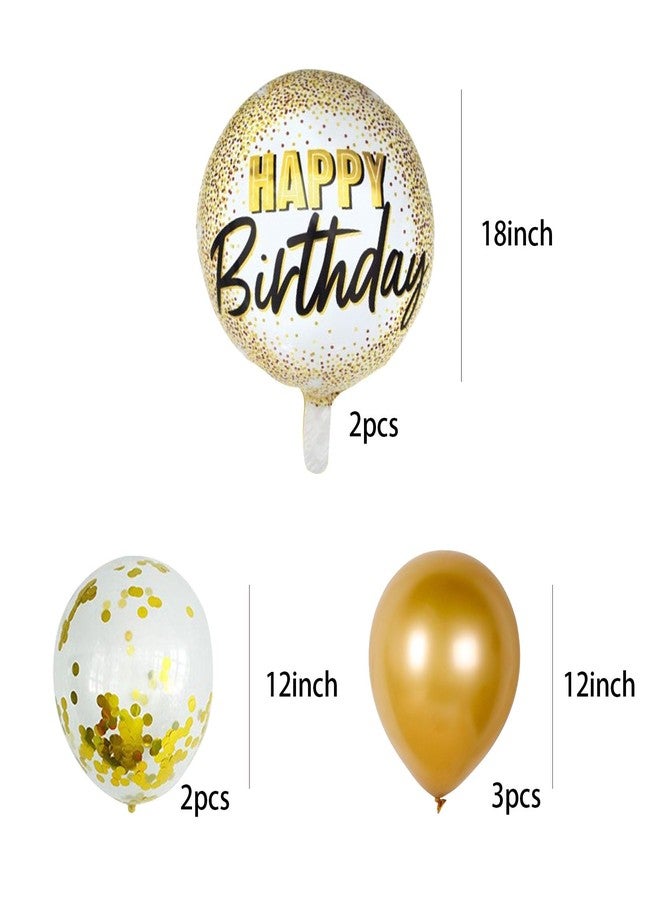 PLAP Happy Birthday Party Set Golden Happy Birthday Party Decorations - Image 4