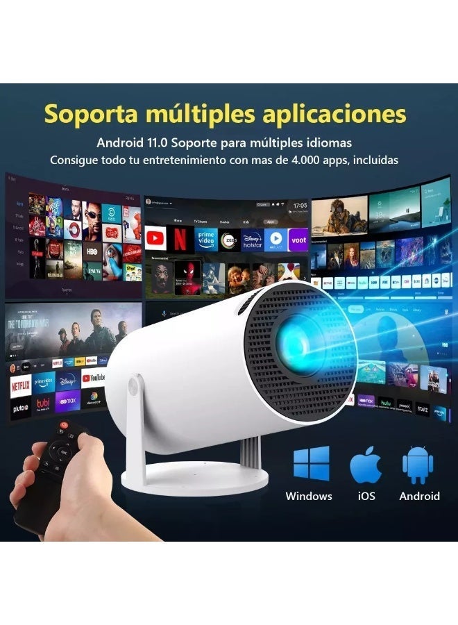 Portable Projector Pocket 5G WIFI Android11.0 Support 130 Inches Home Theater Full HD for Indoor Outdoor Home Birthday Gift Compatible with TV Stick/HDMI/USB/iOS - Image 4