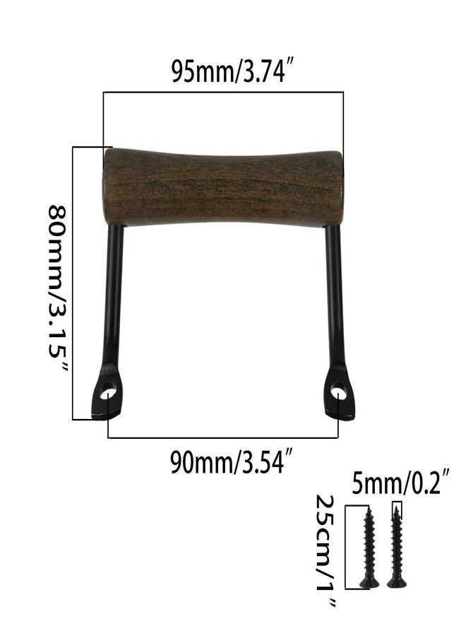 Yuqim 4 Pack Serving Tray Handles Wood Cutting Board Metal Side Fixing Handles for Charcuterie Boards Kitchen Trays Dinner Plates - Image 3