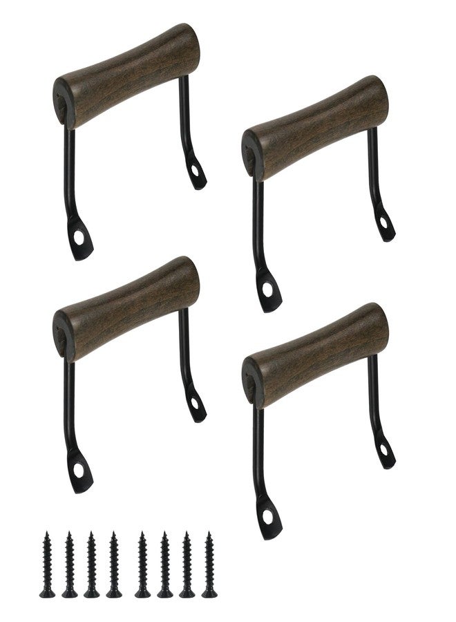Yuqim 4 Pack Serving Tray Handles Wood Cutting Board Metal Side Fixing Handles for Charcuterie Boards Kitchen Trays Dinner Plates - Image 1