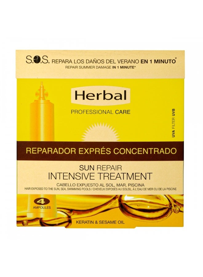 Herbal Professional Care Sun Repair Intensive Hair Treatment Ampoules 12ml, Pack of 4's - Image 2