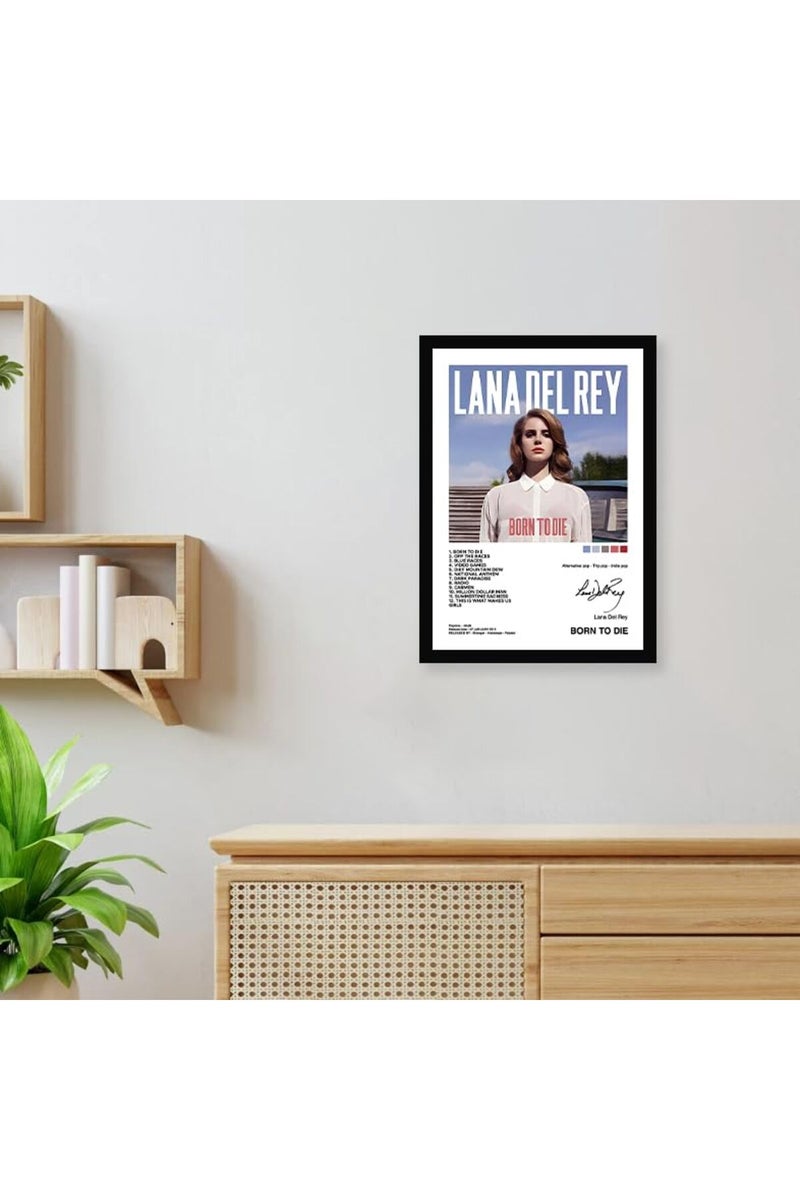 CodersParadise إطارات ملصقات جدارية لانا ديل راي من كودر باراديس | 8x12 بوصة (حجم A4) | إطارات فنون جدارية معلقة للمنزل وغرفة النوم وغرفة المعيشة وجمال الجدران | أعمال فنية مؤطرة - Image 3