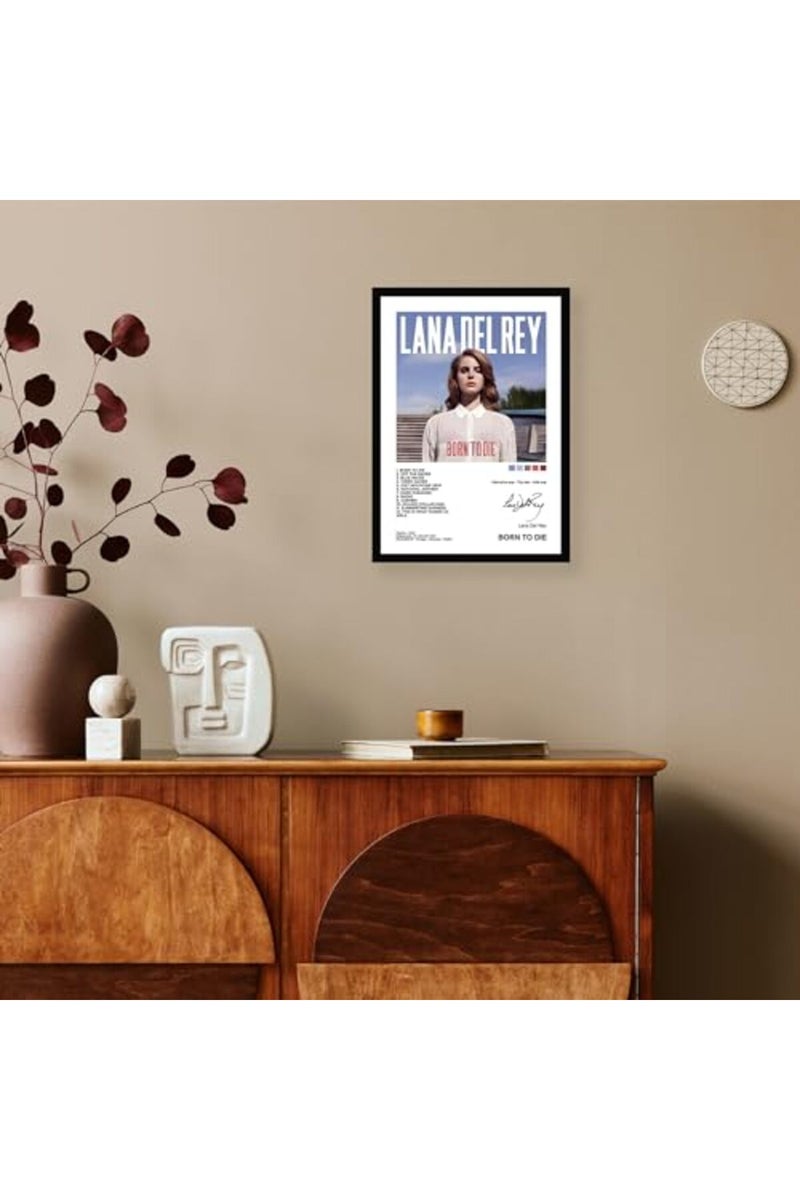 CodersParadise إطارات ملصقات جدارية لانا ديل راي من كودر باراديس | 8x12 بوصة (حجم A4) | إطارات فنون جدارية معلقة للمنزل وغرفة النوم وغرفة المعيشة وجمال الجدران | أعمال فنية مؤطرة - Image 4