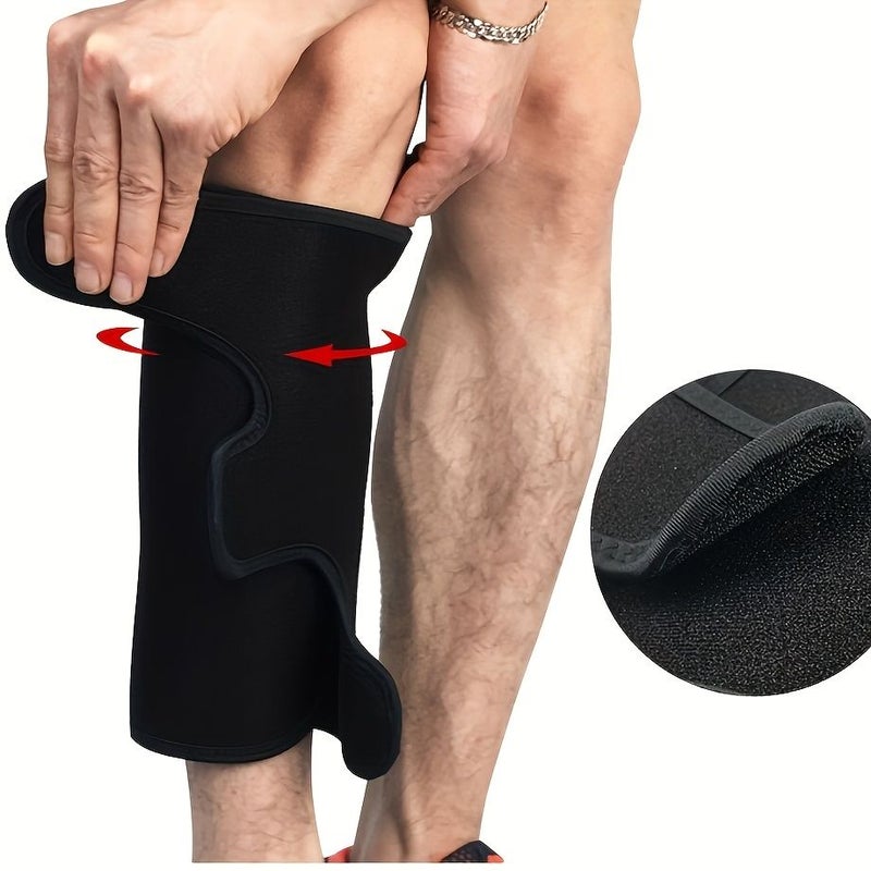 2PC Yellow Unisex Calf Support Straps For Running Cycling And Leg Recovery - Image 5