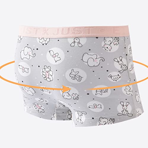 Blueleyu Girls Underwear Cotton Girls Boxer Briefs Comfort Breathable Little/Big Girl Shorts Briefs For 2-16 YRS, 5 of Pack (Gb047), 12-14 Years - Image 4