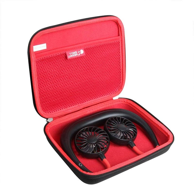 Hermitshell Hand-Free Personal Fan Case for Rechargeable Neck Fan,Cool Fan Portable Hanging Neckband Fan,Wearable Neckband Organizer Case for Travel and Daily Used (Only Case) - Image 1