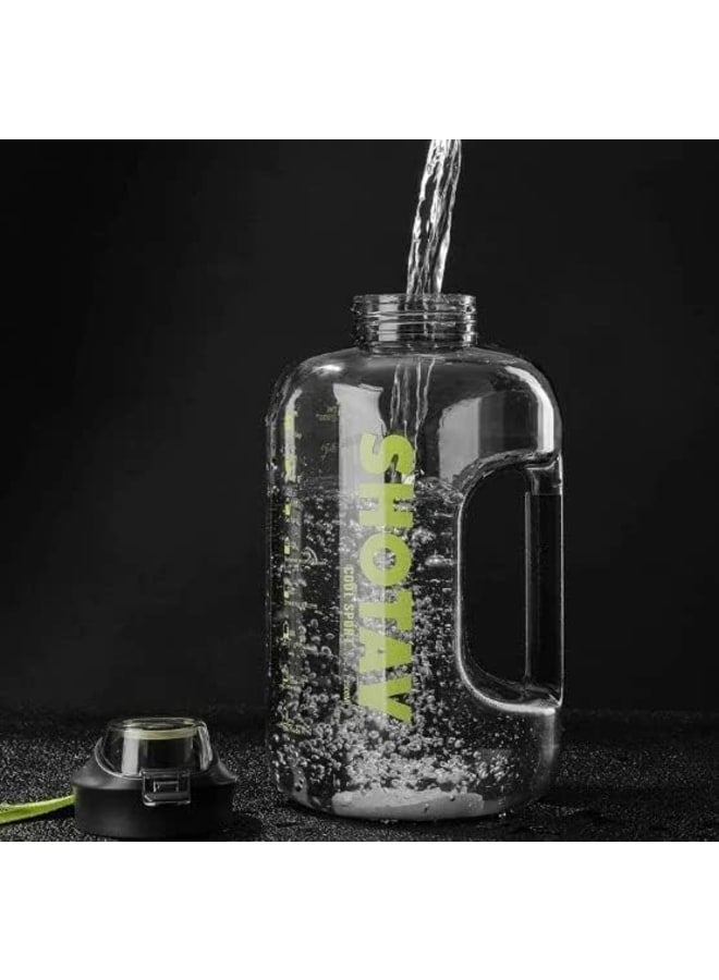 SHOTAY Classy Sports Water Bottle 1500ml - Removable Straw & Leakproof BPA Free Water Bottle with Time Marker & Motivational Quotes for Fitness, Gym, Camping - Image 2