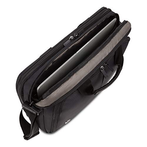 Wenger Luggage Source Padded Organizer Briefcase with Scratch Protection, Black, 14-inch (601366) - Image 5