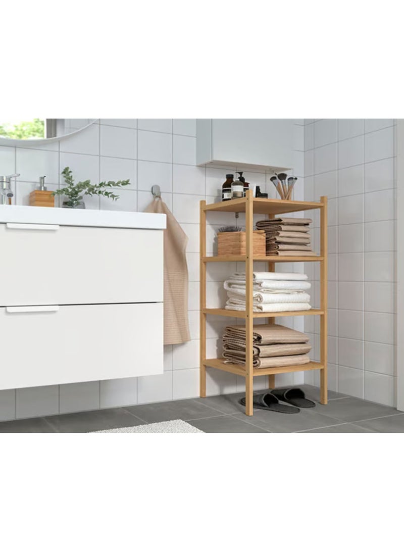 سي او أرماء وحدة رفوف, خيزران, ‎37x37x104 سم - Image 1