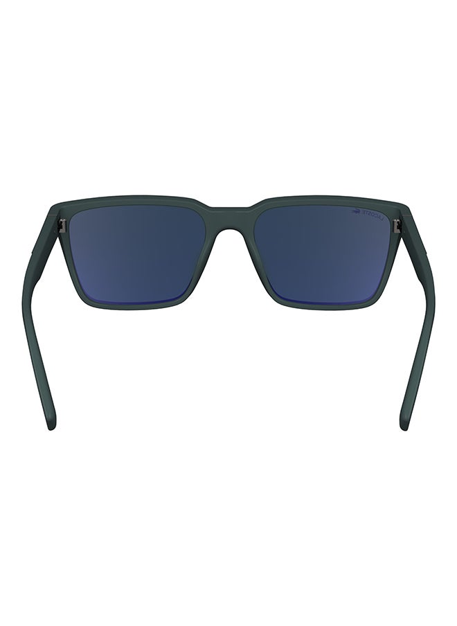 LACOSTE - نظارة شمسية مستطيلة للحماية من الأشعة فوق البنفسجية للرجال - L6011S-301-5618 - مقاس العدسة: 56 ملم - Image 1