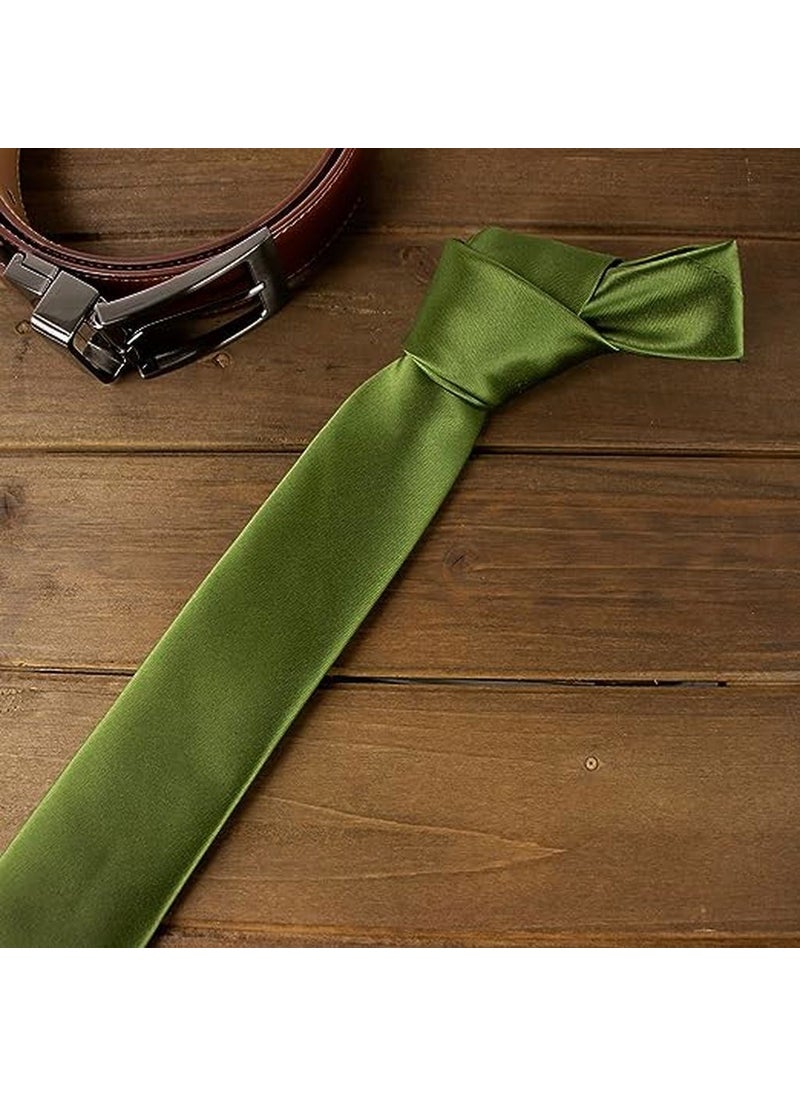 Trenderrs Men's Satin Tie and Handkerchief Set Men's Tie  - Image 2