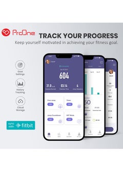 ProOne Pgh600 Smart Skipping Rope With Counter, Adjustable Wireless Skipping Rope, App Analysis Data, Fitness Skipping Rope Men Women Kids, Crossfit Training Equipment  - Image 4