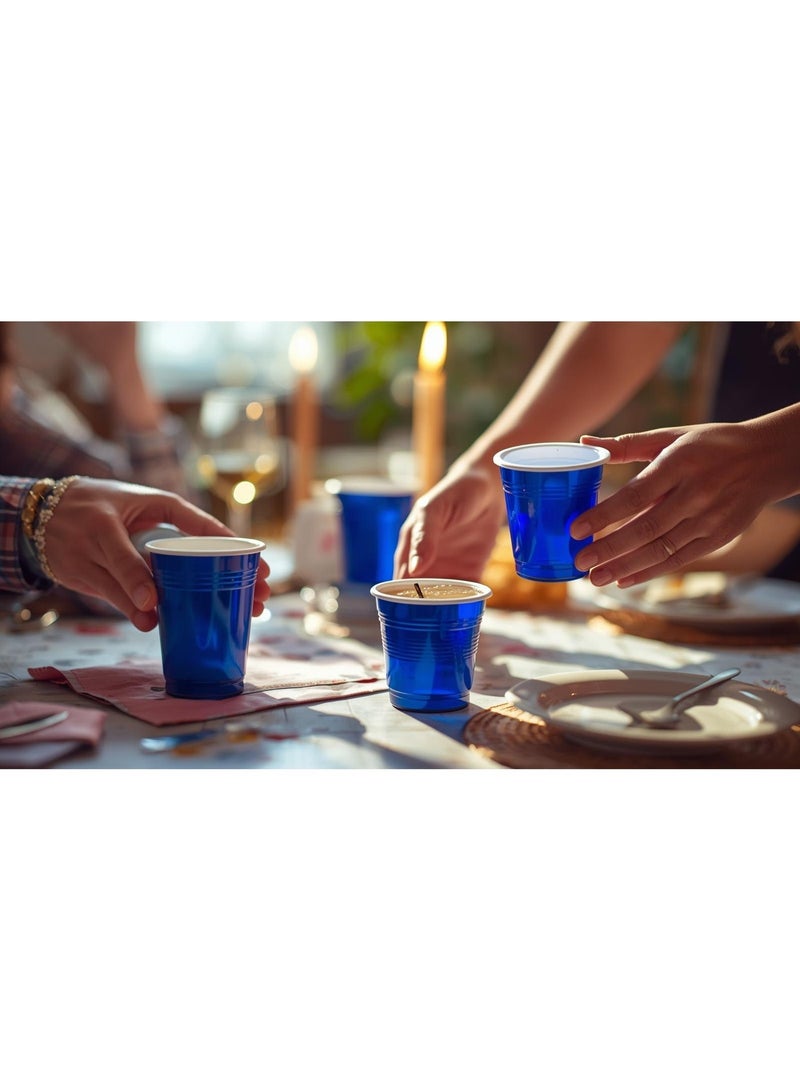 vsell24 Pack of 50 Mini 2oz Disposable Plastic Shot Cups – Small Party Cups for Jello Shots, Coffee, Condiments, Snacks, Fruit, Samples & Tastings - Image 3