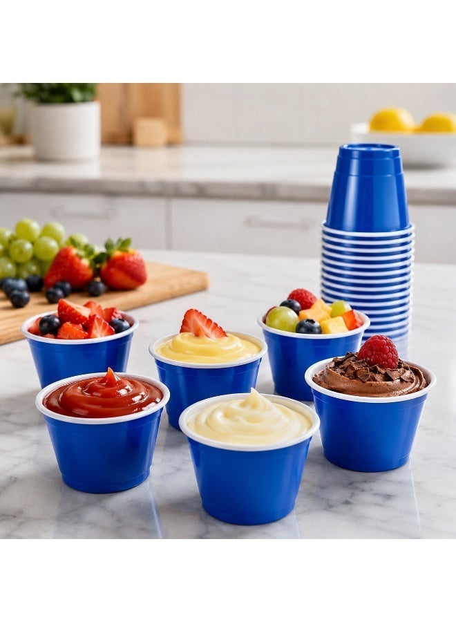 vsell24 Pack of 50 Mini 2oz Disposable Plastic Shot Cups – Small Party Cups for Jello Shots, Coffee, Condiments, Snacks, Fruit, Samples & Tastings - Image 5