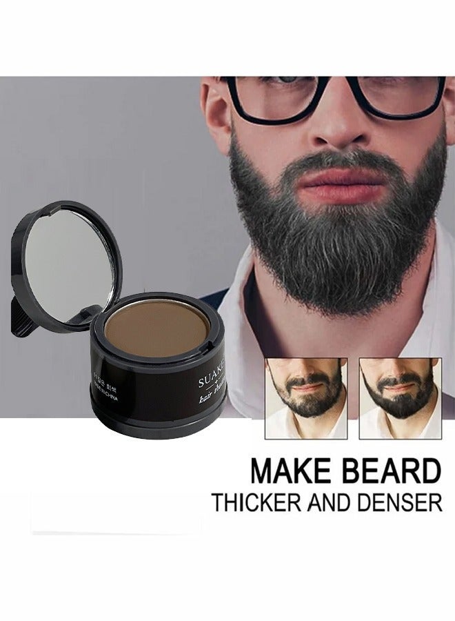 SUAKE Hair Shadow Powder,Hairline Powder, Shadow Powder Quickly Covers Hair Roots, Brow and Beard Lines Anti-Smudge 48 Hours, For Bald Spots, Forehead Grooming Powder Instant Coverage for Hairline-01#Brown - Image 2