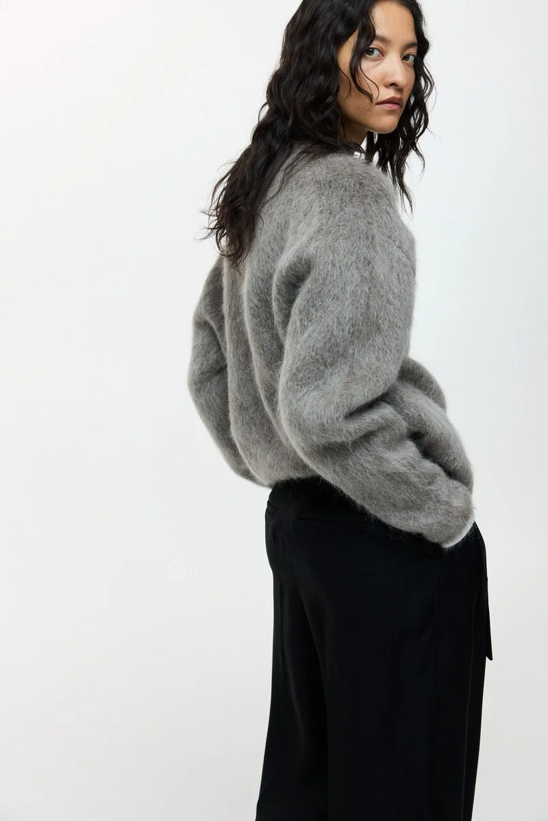 H&M Wide belt-detail trousers