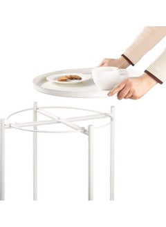 XiuWoo Round Tray Table Milk White  - Image 3
