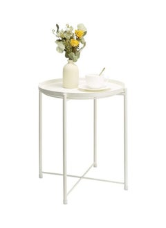 XiuWoo Round Tray Table Milk White  - Image 1