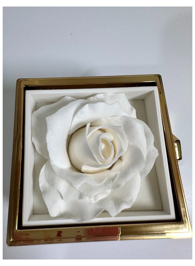 علبةالهديّة الدوّارة مع الوردةالطبيعيّةالمتجفّفة - Image 3