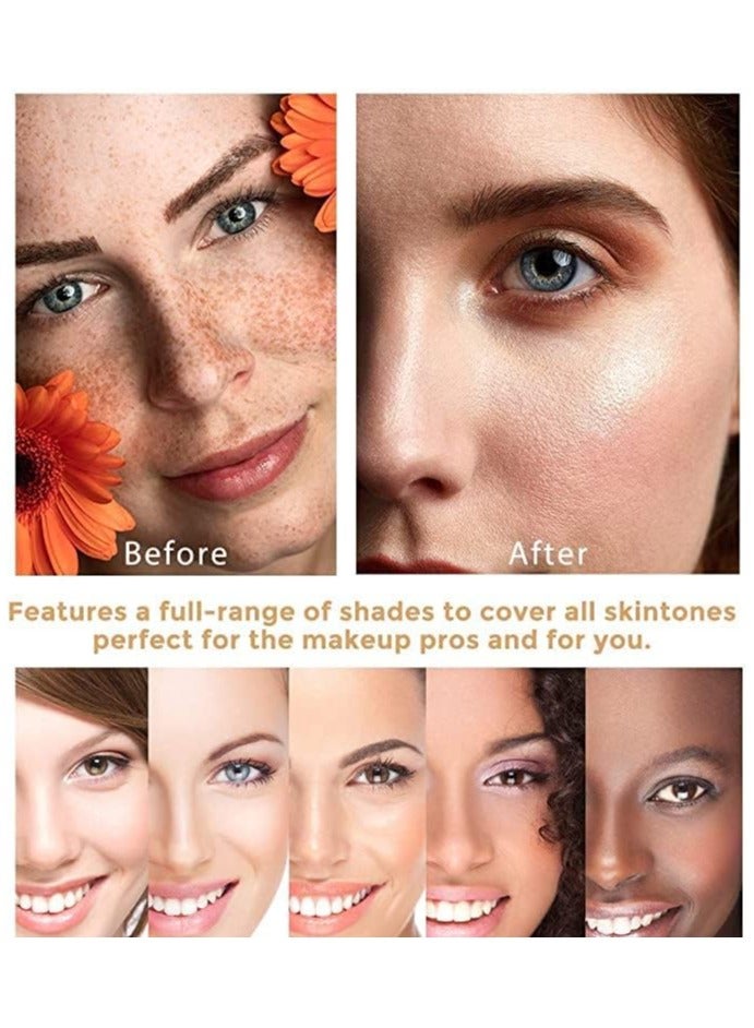 TailaiMei TLM Flawless Colour Changing Foundation Makeup, Concealer Cover Cream, Warm Skin Tone Foundation liquid, Base Nude Face Moisturizing Liquid Cover Concealer for Women and Girls - Image 5