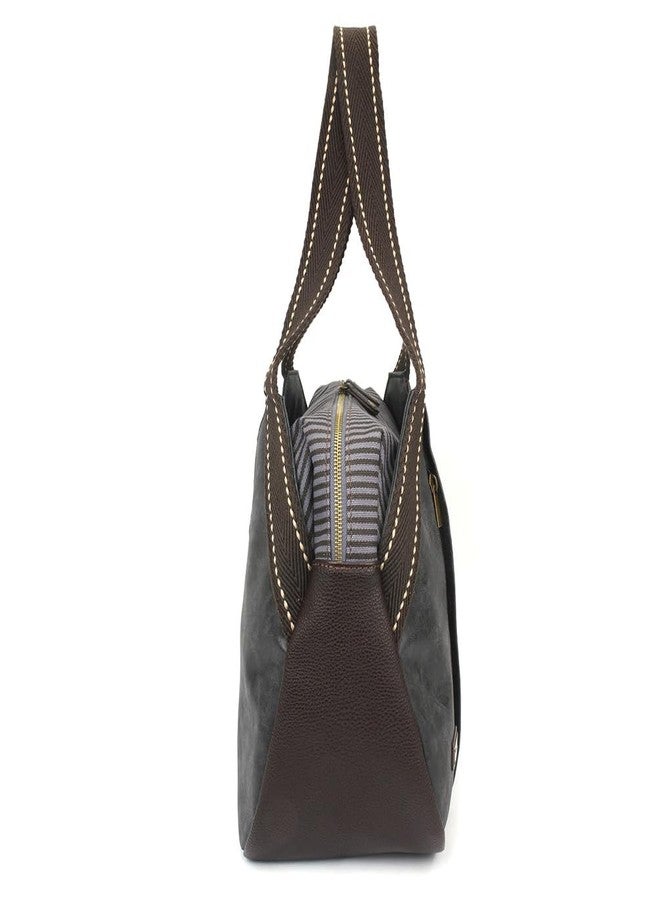 CHALA Bowling Bag Womens Tote Shoulder Purse - black - Image 4