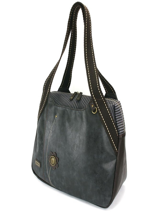 CHALA Bowling Bag Womens Tote Shoulder Purse - black - Image 1