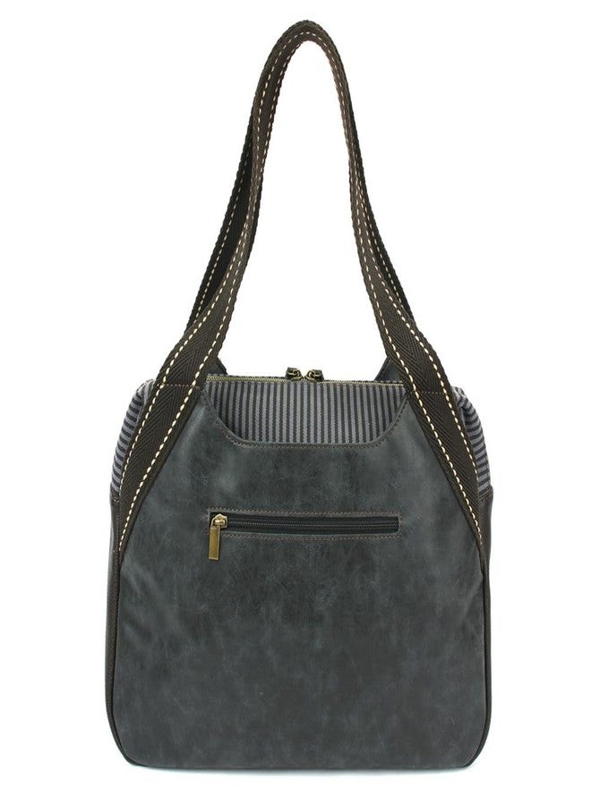 CHALA Bowling Bag Womens Tote Shoulder Purse - black - Image 3