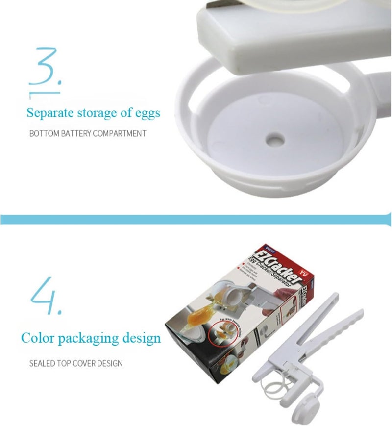 WangCai Egg Shell Opener-2025 New Egg Shell Opener for Raw and Hard Boiled Eggs,Stainless Steel Egg Cracker Tool for Cutting Eggs,Egg Separator Kitchen Gadgets for Cooking Bakery! - Image 5