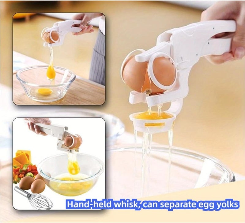 WangCai Egg Shell Opener-2025 New Egg Shell Opener for Raw and Hard Boiled Eggs,Stainless Steel Egg Cracker Tool for Cutting Eggs,Egg Separator Kitchen Gadgets for Cooking Bakery! - Image 2