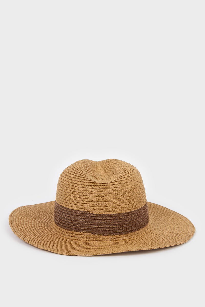 DeFacto Beige Man Man Straw Hat Casual - Image 3