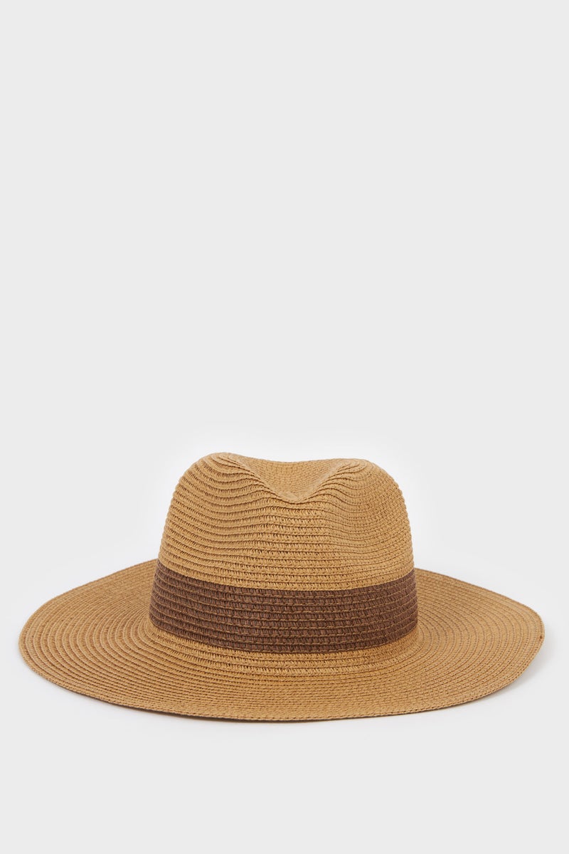 DeFacto Beige Man Man Straw Hat Casual - Image 1