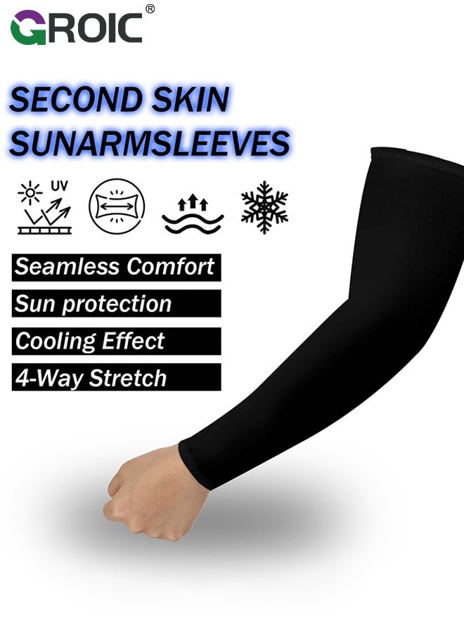 GROIC Compression Arm Sleeve,Arm Brace for Forearm, Bicep, Triceps, Tennis Elbow,Elbow Brace for Arthritis, Bursitis Pain Relief, Injury Recovery,Arm support for Men & Women(L) - Image 2