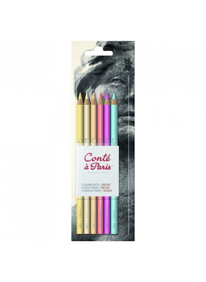 Conté à Paris Pastel Pencils with 6 Count Portrait Colors - pzsku/Z0C70F83705676AD6EA3FZ/45/_/1731078035/fb9abfa7-4639-4329-84ba-4deb415b840f