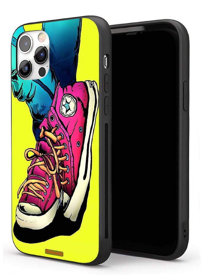 Tolwak Apple iPhone 11 Pro Protective Case Canva Shoes Art  - Image 1