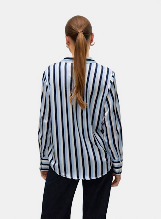 VERO MODA VERO MODA Womens Blaise Longsleeve V-Neck Shirt  - Image 5