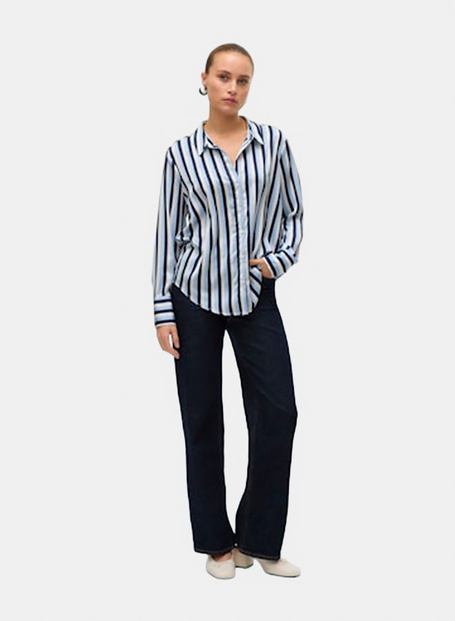 VERO MODA VERO MODA Womens Blaise Longsleeve V-Neck Shirt  - Image 1