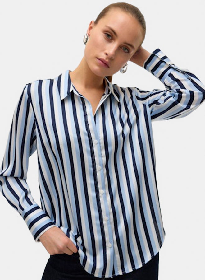 VERO MODA VERO MODA Womens Blaise Longsleeve V-Neck Shirt  - Image 2
