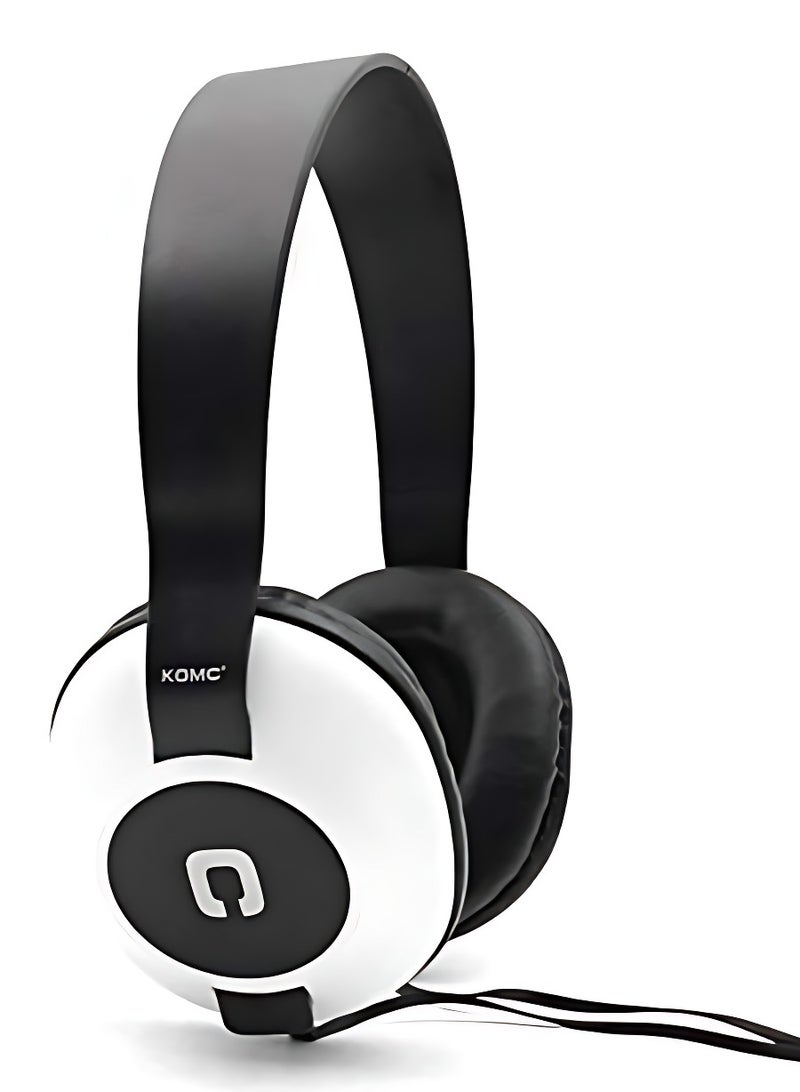 Komc Gaming Headphone With Mic Suitable For Frotnite Game And Online Games, Smartphones Headsets With Strong Bass Stereo Tangle-Free 3.5 Mm Jack Wired Cord Over-Ear Headset With Microphone - Image 2