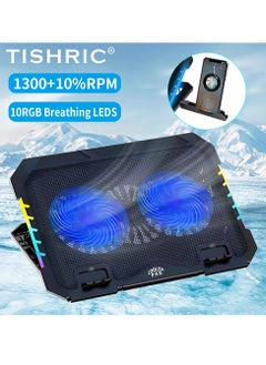 KL332 Cooler Pad with Phone Holder Adjustable Aluminum Laptop Stand RGB Foldable Computer Cooling Fans for Laptop - pzsku/Z0C7127BC4500A103FD89Z/45/_/1734965036/013be406-91a4-440b-91ff-3ab82498d8c3