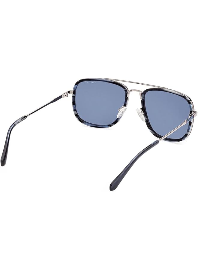 GANT GA721592V56 Square Shape Polarized Sunglasses for Men 56 mm Lens Size Blue/Blue - Image 5