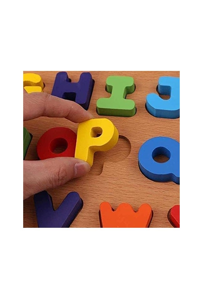 ألعاب تعليمية للأطفال من Play2Learn، ألواح خشبية بأحرف ABC، متعددة الأحجام (أحرف كبيرة) - Image 2