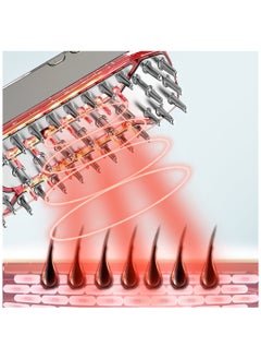 General Home Scalp Massage Comb Electric Head Meridian Massage Comb Far-infrared Light Guide to Apply Medicine  - Image 2